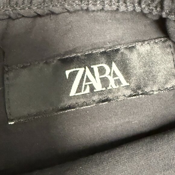 EUC Women's ZARA Flowy Ankle‎ Pants Black | Size M - Picture 9 of 12